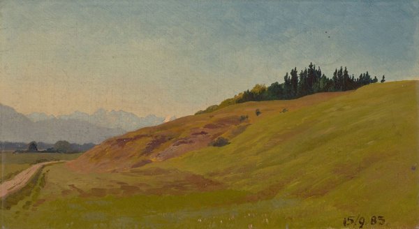 Main Product Photo of Voralpenlandschaft  Painting by Viktor Paul Mohn
