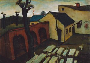 Gasthaus in der Vorstadt by Viktor Planckh Oil Painting