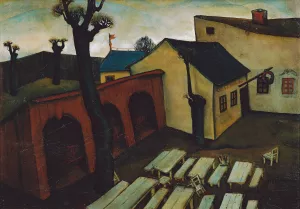 Gasthaus in der Vorstadt by Viktor Planckh Oil Painting