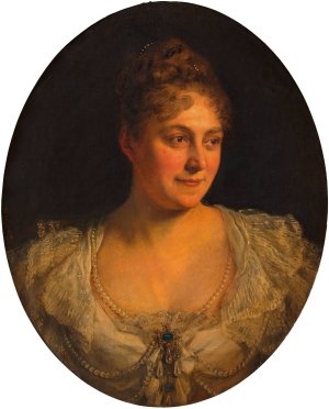 Bildnis Josefine Wagner by Viktor Stauffer Oil Painting