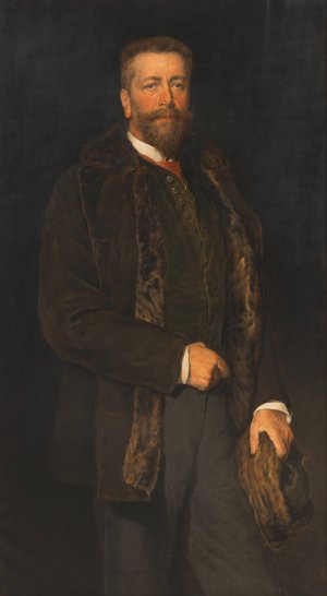 Graf Hans Wilczek by Viktor Stauffer Oil Painting