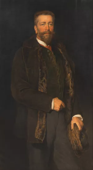 Graf Hans Wilczek by Viktor Stauffer Oil Painting