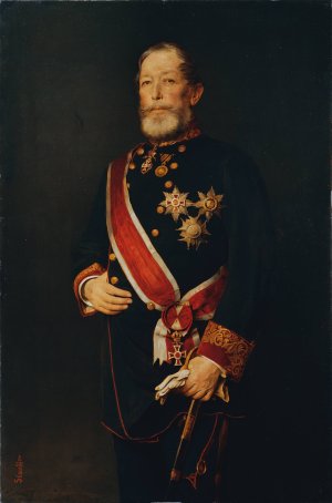 Julius Graf von Falkenhayn by Viktor Stauffer Oil Painting