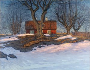 March Evening, Sodermanland by Vilhelm Behm Oil Painting