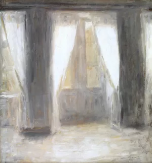 Dagligstuen pa Frederiksberg Alle Oil painting by Vilhelm Hammershoi