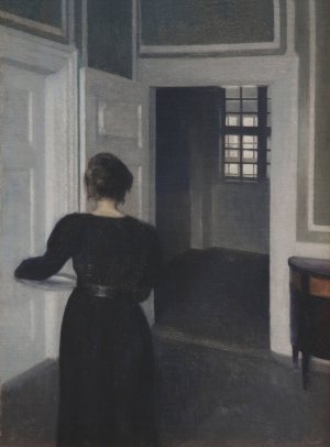 Ida In An Interior by Vilhelm Hammershoi Oil Painting