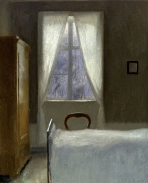 Interior by Vilhelm Hammershoi Oil Painting
