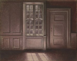 Moonlight, Strandgade 30 by Vilhelm Hammershoi Oil Painting