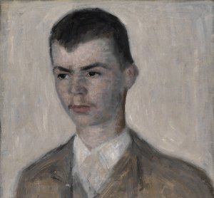 Portraet af kunstnerens bror, Svend Hammershoi by Vilhelm Hammershoi Oil Painting