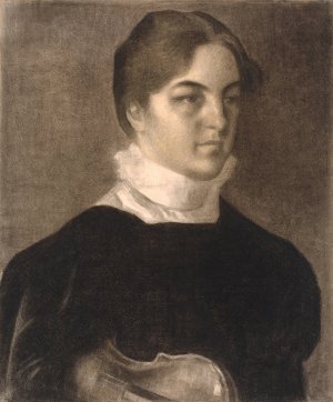 Portrait of Karen Bramsen by Vilhelm Hammershoi Oil Painting