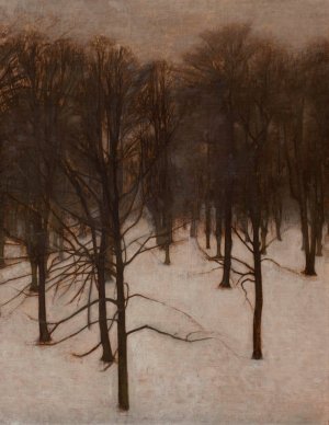 Sondermarken Park in Winter by Vilhelm Hammershoi Oil Painting