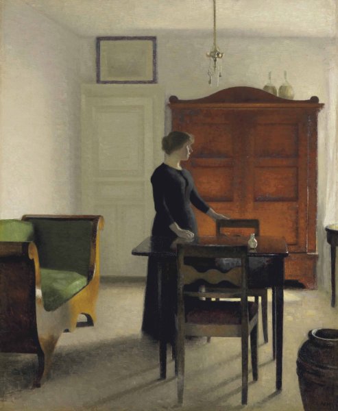 Main Product Photo of Stue  Painting by Vilhelm Hammershoi