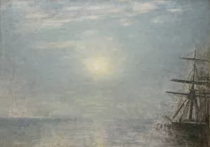Sun Over The Sea Oil painting by Vilhelm Hammershoi