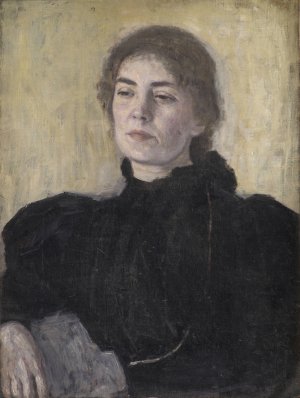 Thora Bendix, nee Anne Victoria Sundberg by Vilhelm Hammershoi Oil Painting