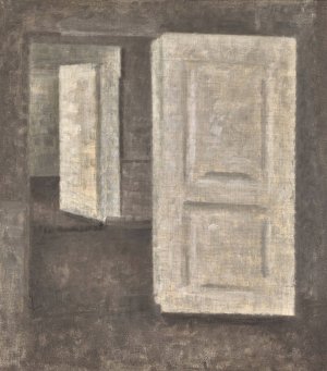 White doors, strandgade 25 by Vilhelm Hammershoi Oil Painting