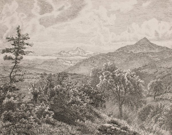 Main Product Photo of Hojfjeldslandskab  Painting by Vilhelm Kyhn