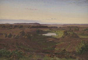 Landscape in the North of Zealand. Afternoon by Vilhelm Kyhn Oil Painting