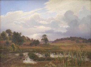 Landscape near the Forest Nordskoven, Jaegerspris, Zealand by Vilhelm Kyhn Oil Painting