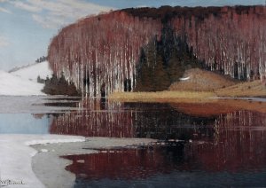Spring Waters by Vilhelms Purvītis Oil Painting