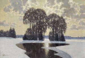 Winter by Vilhelms Purvītis Oil Painting