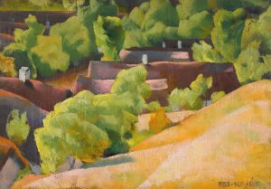 In The Hills Of Buda Oil painting by Vilmos Aba-Novak