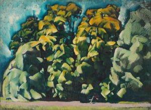 Park by Vilmos Aba-Novak Oil Painting