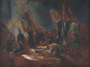 Snimanie by Vilmos Aba-Novak Oil Painting