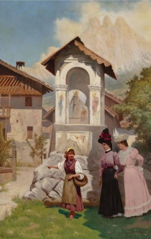 A Visit To Lvov by Vincent Stiepevich Oil Painting