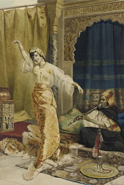 Harem Dancer by Vincent Stiepevich - Hand-Painted Oil Painting Reproduction