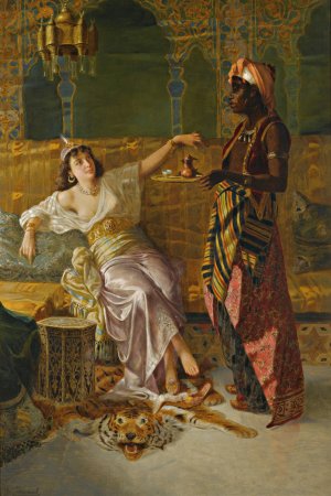In The Harem by Vincent Stiepevich Oil Painting