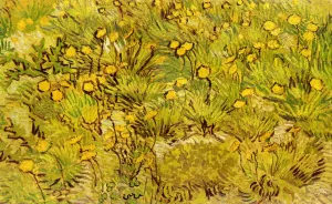 A Field of Yellow Flowers painting by Vincent van Gogh