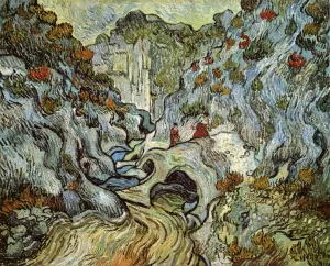 A Path Through a Ravine by Vincent van Gogh Oil Painting