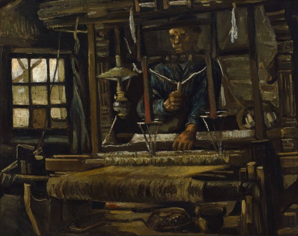 A Weaver's Cottage  by Vincent van Gogh - Hand-Painted Oil Painting Reproduction