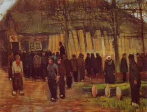 A Wood Auction Oil painting by Vincent van Gogh