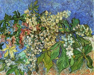 Blossoming Chestnut Branches Oil painting by Vincent van Gogh