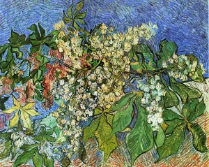 Blossoming Chestnut Branches by Vincent van Gogh - Oil Painting Reproduction