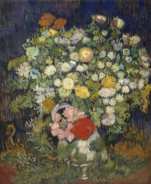 Bouquet of Flowers in a Vase by Vincent van Gogh Oil Painting