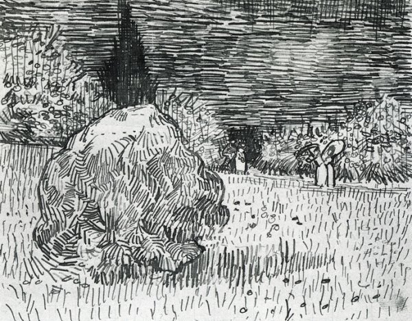 Bush in the Park at Arles; The Poet's Garden II by Vincent van Gogh - Hand-Painted Oil Painting Reproduction