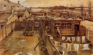 Carpenter's Workshop, Seen from the Artist's Studio by Vincent van Gogh Oil Painting