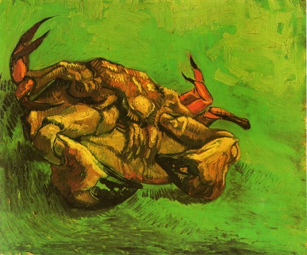 Crab on Its Back by Vincent van Gogh - Hand-Painted Oil Painting Reproduction
