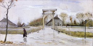 Drawbridge in Nieuw-Amsterdam by Vincent van Gogh Oil Painting