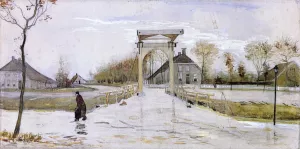 Drawbridge in Nieuw-Amsterdam by Vincent van Gogh Oil Painting