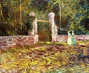 Entrance to the Park at Voyer-d'Argenson in Asnieres by Vincent van Gogh - Oil Painting Reproduction