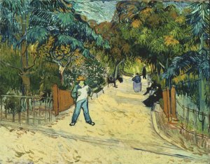 Entrance to the Public Gardens in Arle by Vincent van Gogh Oil Painting