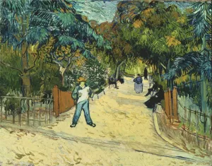 Entrance to the Public Gardens in Arle by Vincent van Gogh Oil Painting