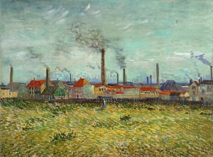 Factories at Clichy by Vincent van Gogh Oil Painting