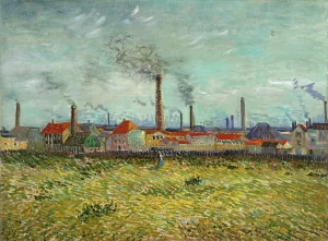 Factories at Clichy by Vincent van Gogh Oil Painting
