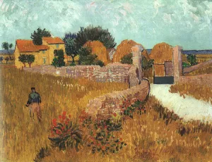 Farmhouse in Provence by Vincent van Gogh - Oil Painting Reproduction