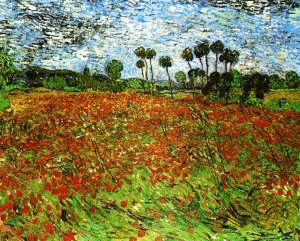 Field with Poppies by Vincent van Gogh Oil Painting