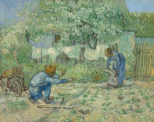 First Steps, after Millet by Vincent van Gogh Oil Painting